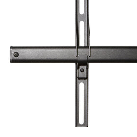 Kanto FMX3C cable management keeps cords hidden.