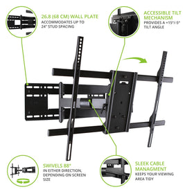 Kanto FMX3C tilt feature enables precise angle adjustments.