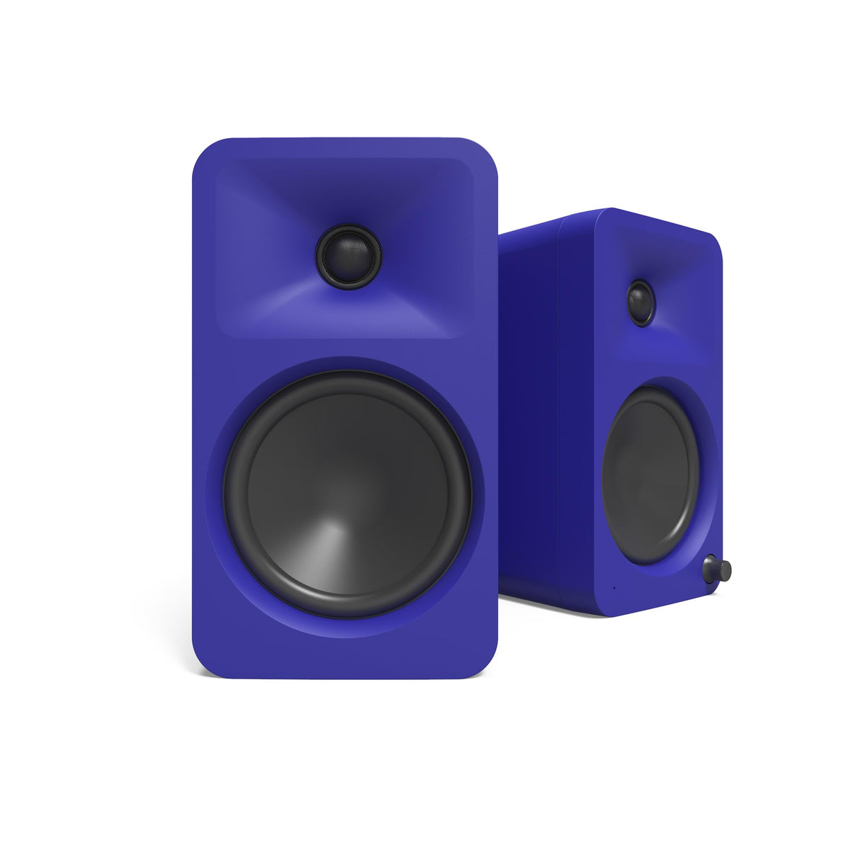 Kanto ORA4 4-inch woofers close-up highlighting deep bass potential.