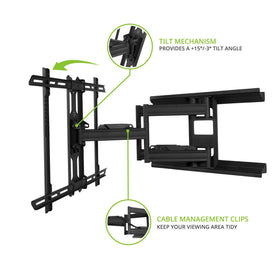 Kanto PDX650 22-inch extension arm for angled viewing