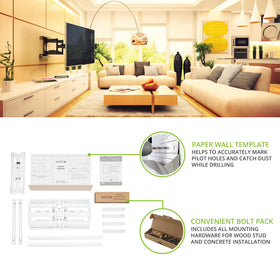 Kanto PDX650W quick-install hardware and drill template simplify setup.