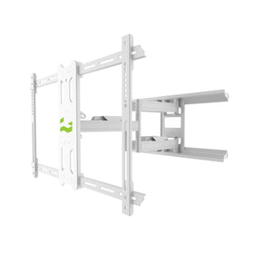 Kanto PDX650W full-motion wall mount extended for versatile viewing.