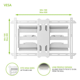 Kanto PDX650W magnetic wall plate covers hide installation hardware.