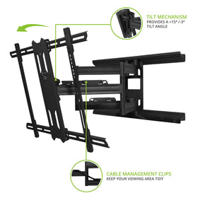 Kanto PDX680 wall-mount closeup showing low-profile design