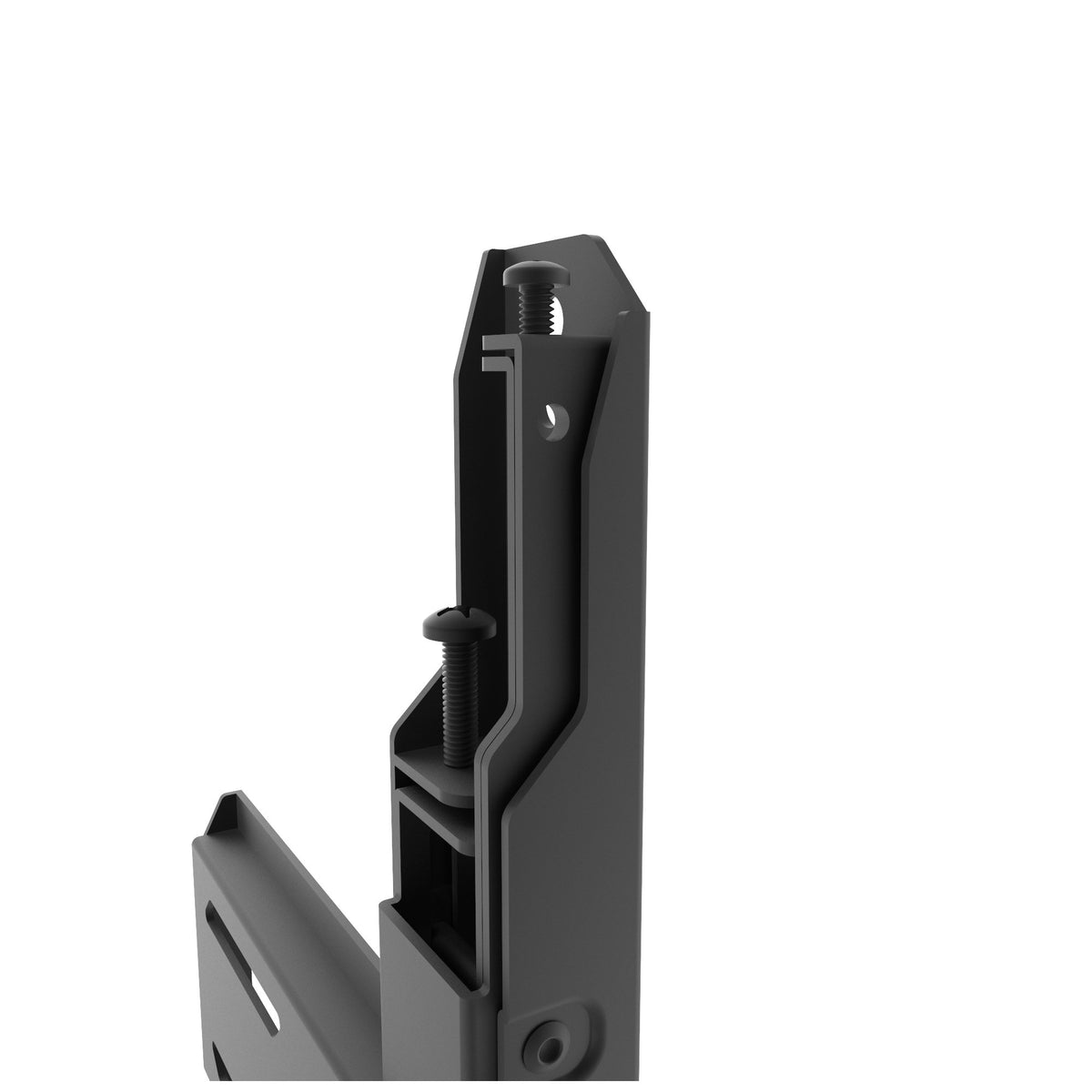 Kanto PF300 TV on wall setup - example of flush, minimal-gap installation.