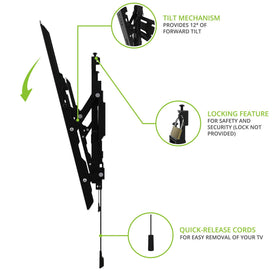 Kanto PT300 tilt mechanism detail showing easy angle adjustment benefit