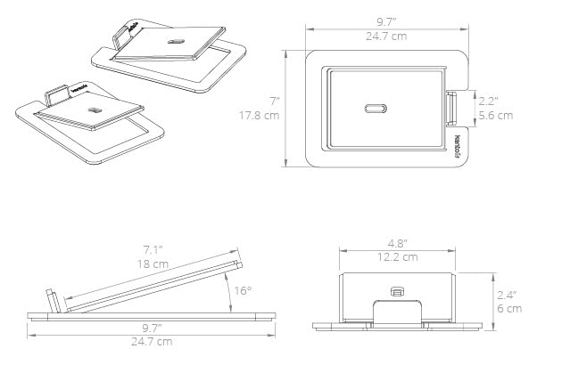 Kanto S6 stands in black complement modern workspaces.