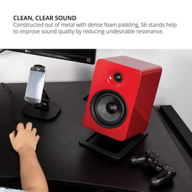 Kanto S6 damping foam reduces unwanted resonance for cleaner sound.