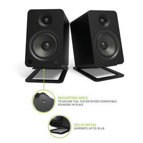 Kanto S6 with studio monitor compatibility stabilizes warm, focused sound.