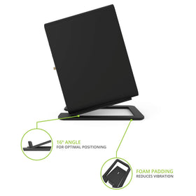 Kanto S6 tilting design directs high frequencies toward ears.