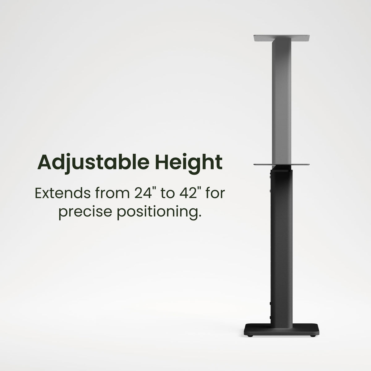 Kanto SPH dual-screw locking system helps minimize vibrations for clear audio.
