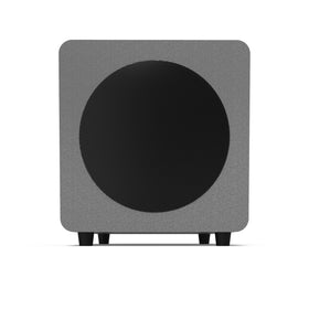 Kanto SUB8VMG compact design 11 inch fits under desks for small rooms and apartments.