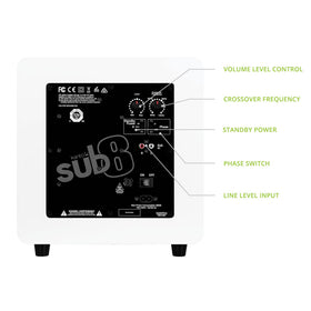 Kanto SUB8VMW 8-inch woofer delivers punchy low end