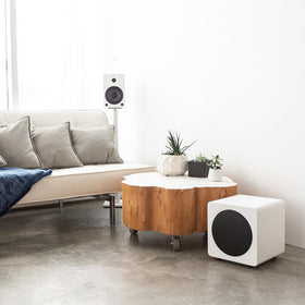 Kanto SUB8VMW setup and pairing with existing speakers