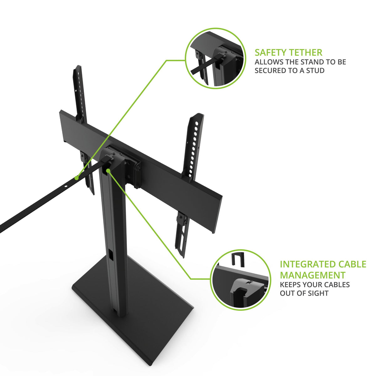 Kanto TTS100 tilts up to 5 degrees to reduce glare