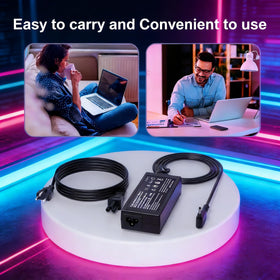Includes 3-pin plug and power cord for versatile regional use.
