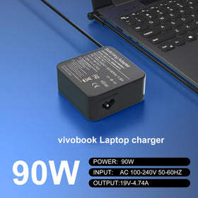 KAQIAR 90W charger with cable coiled neatly for organized desk setups.
