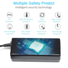 KAQIAR HP EliteBook 9470m/9480m charger side view, travel-friendly compatibility