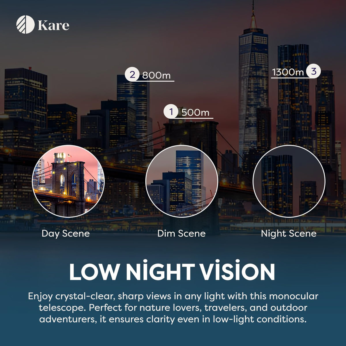 Kare 80x100 monocular for stargazing and night skies