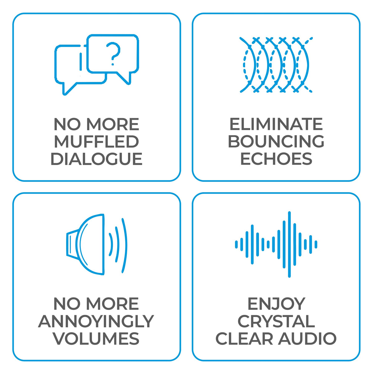 KARE TurboScoops in living room setup demonstrates universal TV compatibility with down-firing speakers.