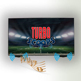 KARE TurboScoops redirects TV down-firing audio toward the listener for clearer dialogue.