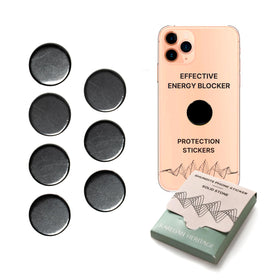 Karelian Heritage shungite stickers on phone case for daily use