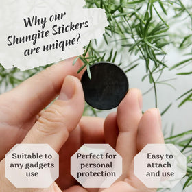 KARELIANMASTERS shungite rectangles 15x25mm on-device example for a clean look.