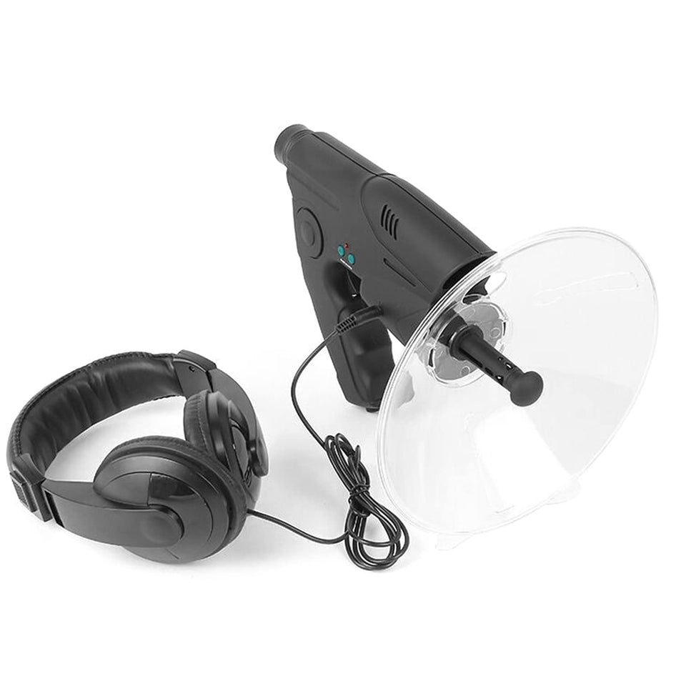 Karlak parabolic dish with 8x monocular front view for distant bird listening