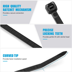Karoka one-year warranty zip ties provide peace of mind for reliability.
