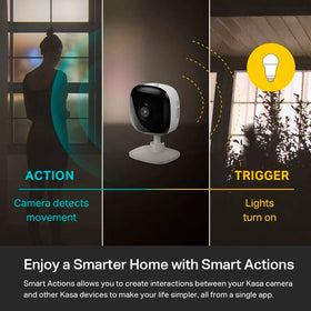 Kasa Smart EC60 side view showing microSD slot and easy local storage