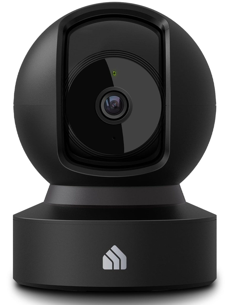 Kasa Smart EC71 front view showing compact camera and stand, ideal for room coverage