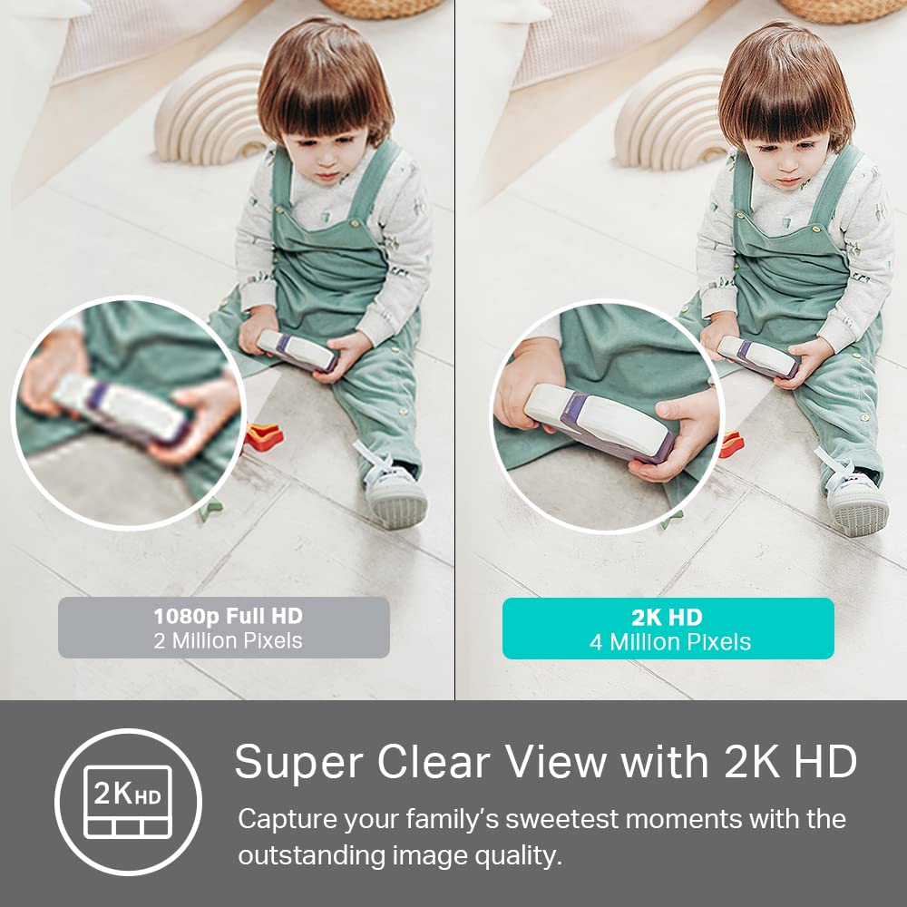 Kasa KC400 in living room monitoring a pet, Kasa provides real-time alerts benefit
