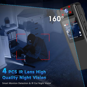 KASHEVI body camera with 9-hour battery for long-day use