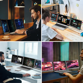 Kasorey 1080p FHD IPS display delivers crisp visuals on the go.