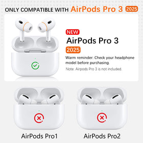 Kasott AirPods Pro 3 silicone hybrid tip close-up for secure, comfortable fit.