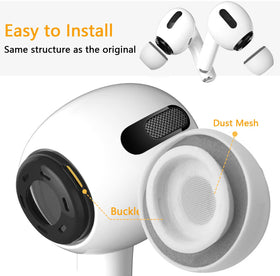 KASOTT AirPods Pro case-friendly ear tips maintain charging compatibility and secure fit.