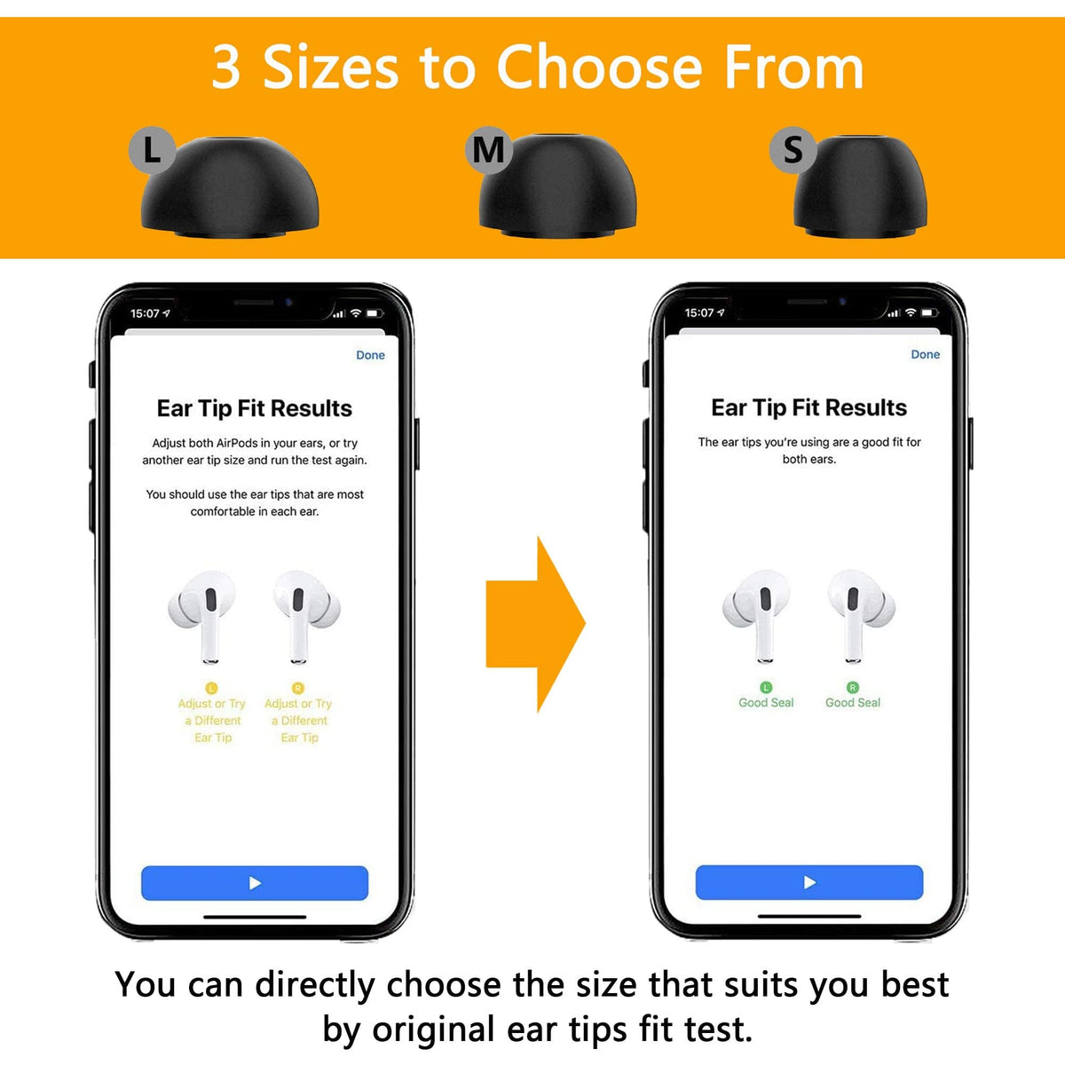 Tips fit inside the AirPods Pro charging case