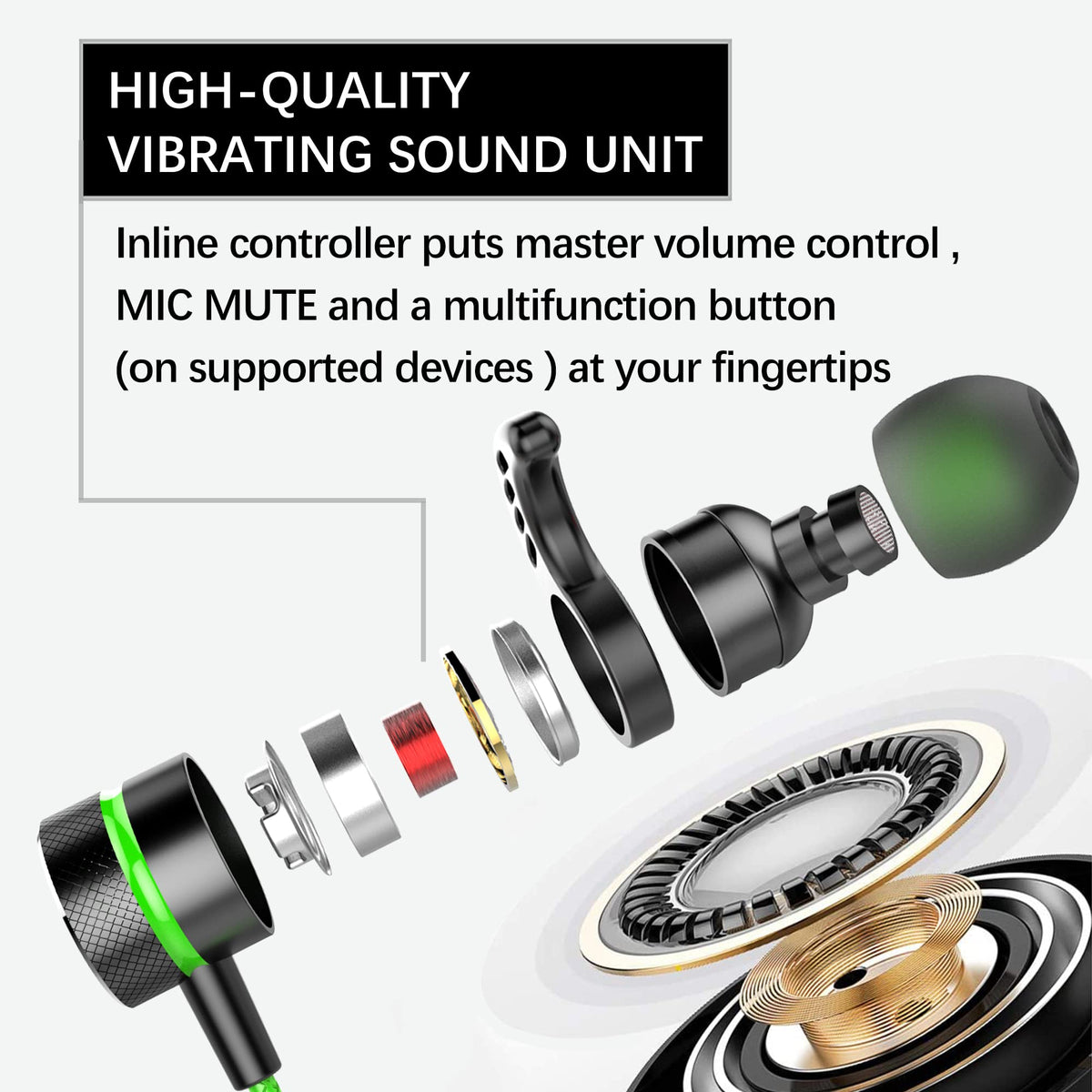 KASOTT earbud angled close-up highlighting ergonomic fit and comfort