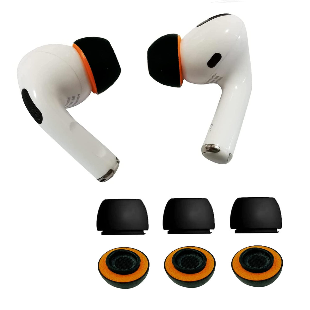KASOTT upgraded AirPods Pro ear tips in black small size for comfortable listening