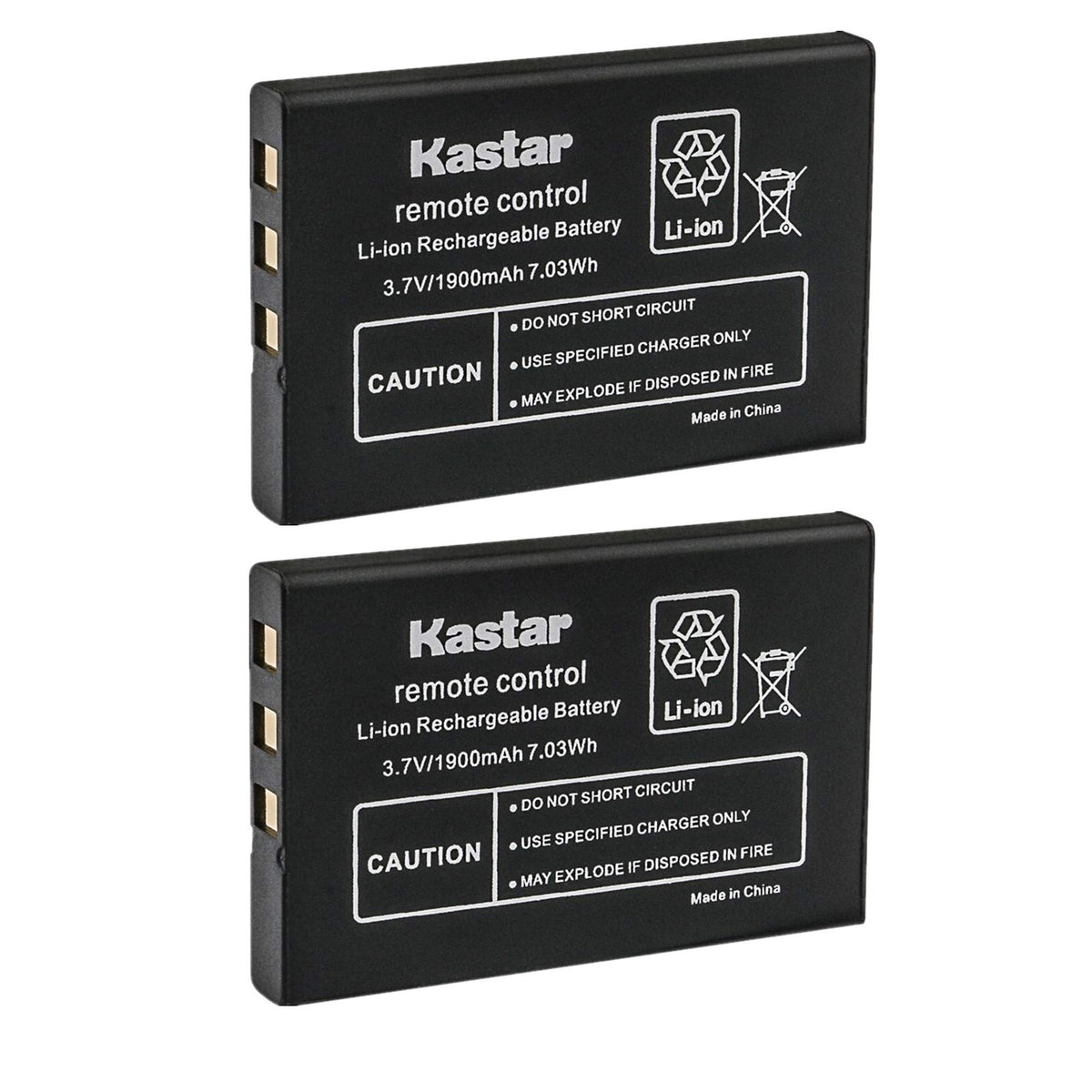 Kastar front packaging showing 2-pack batteries and model compatibility benefit