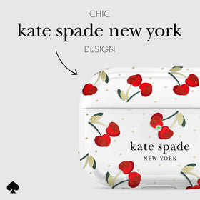 kate spade new york Cherry Dot gold keychain ring detail for secure attachment