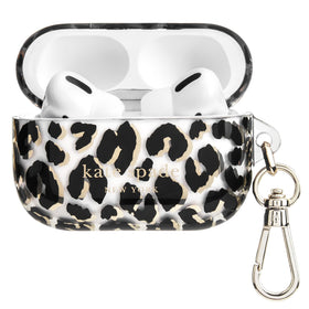 kate spade new york front view showing City Leopard case and secure fit benefit