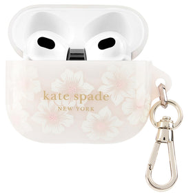 kate spade new york Hollyhock Cream AirPods case front view protects against scratches on the go