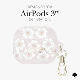 kate spade new york Hollyhock Cream AirPods case two-piece TPU protection absorbs shocks