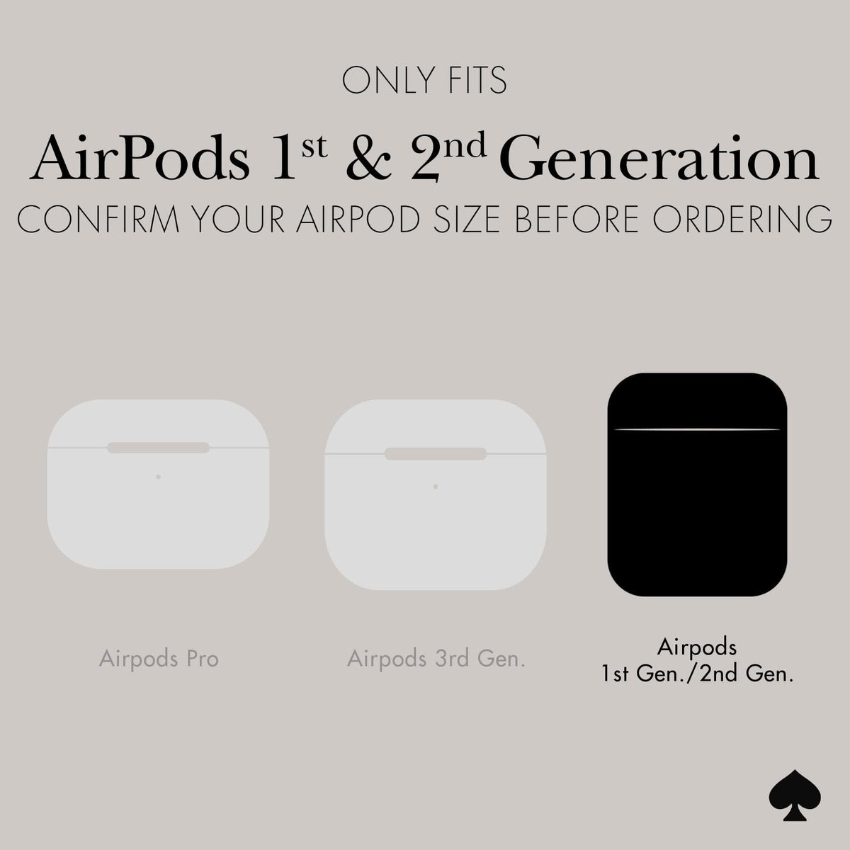 kate spade new york AirPods case with keychain ring for easy bag attachment