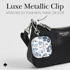 kate spade new york case held in hand demonstrating slim pocket-friendly scale