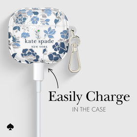 kate spade new york metallic keychain ring attached for easy secure carrying