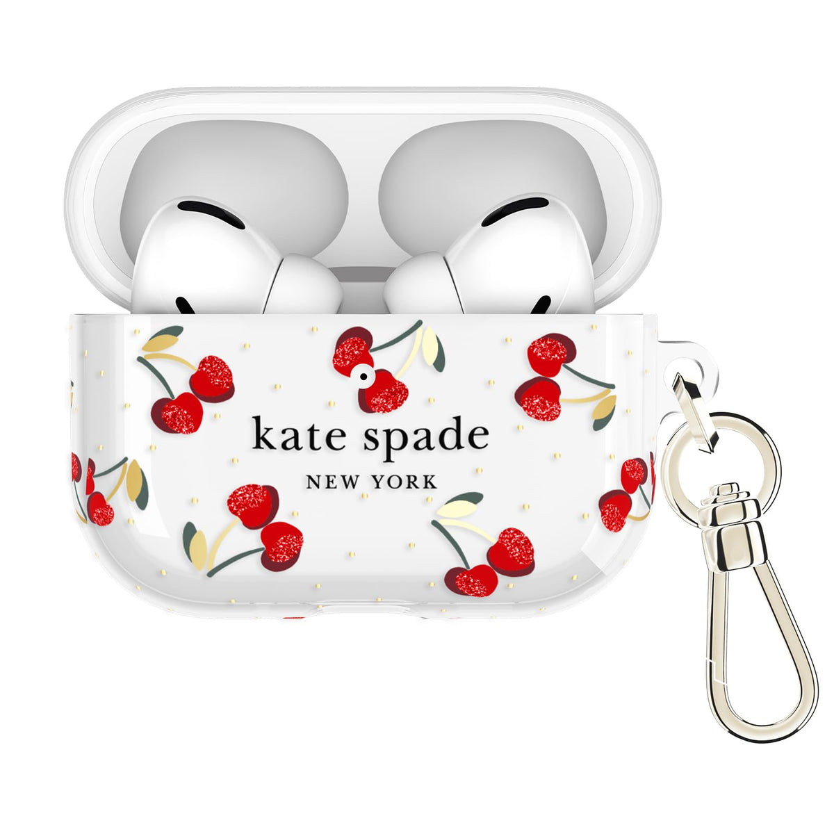 kate spade new york front view showing cherry dot case benefits stylish protection