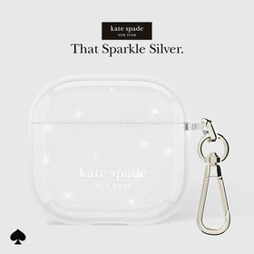 kate spade new york close-up of sparkling TPU texture revealing durable finish