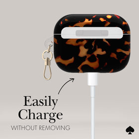kate spade new york case clipped to a bag showing secure, accessible storage